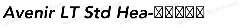 Avenir LT Std Hea字体转换